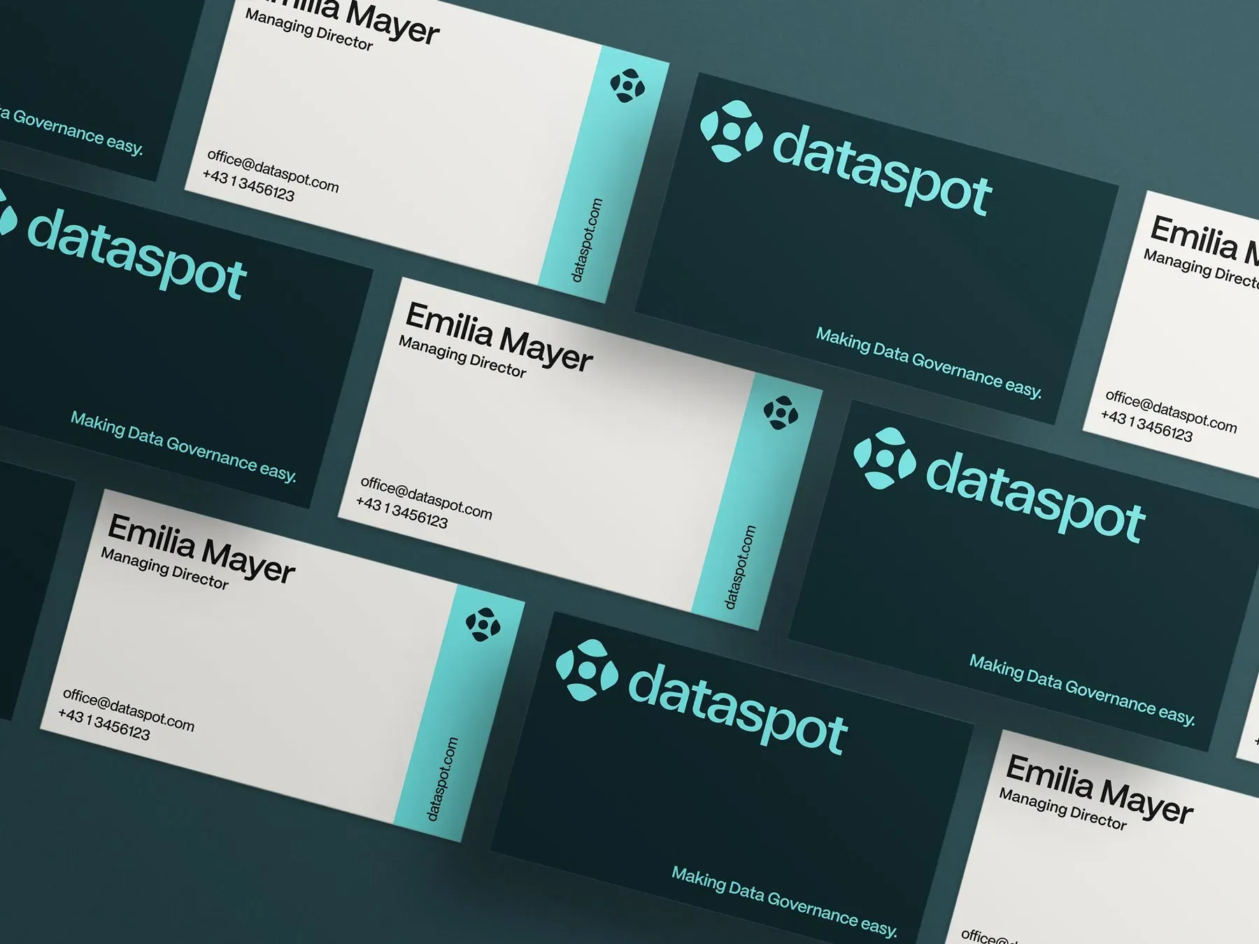 Dataspot archive project business card mockup