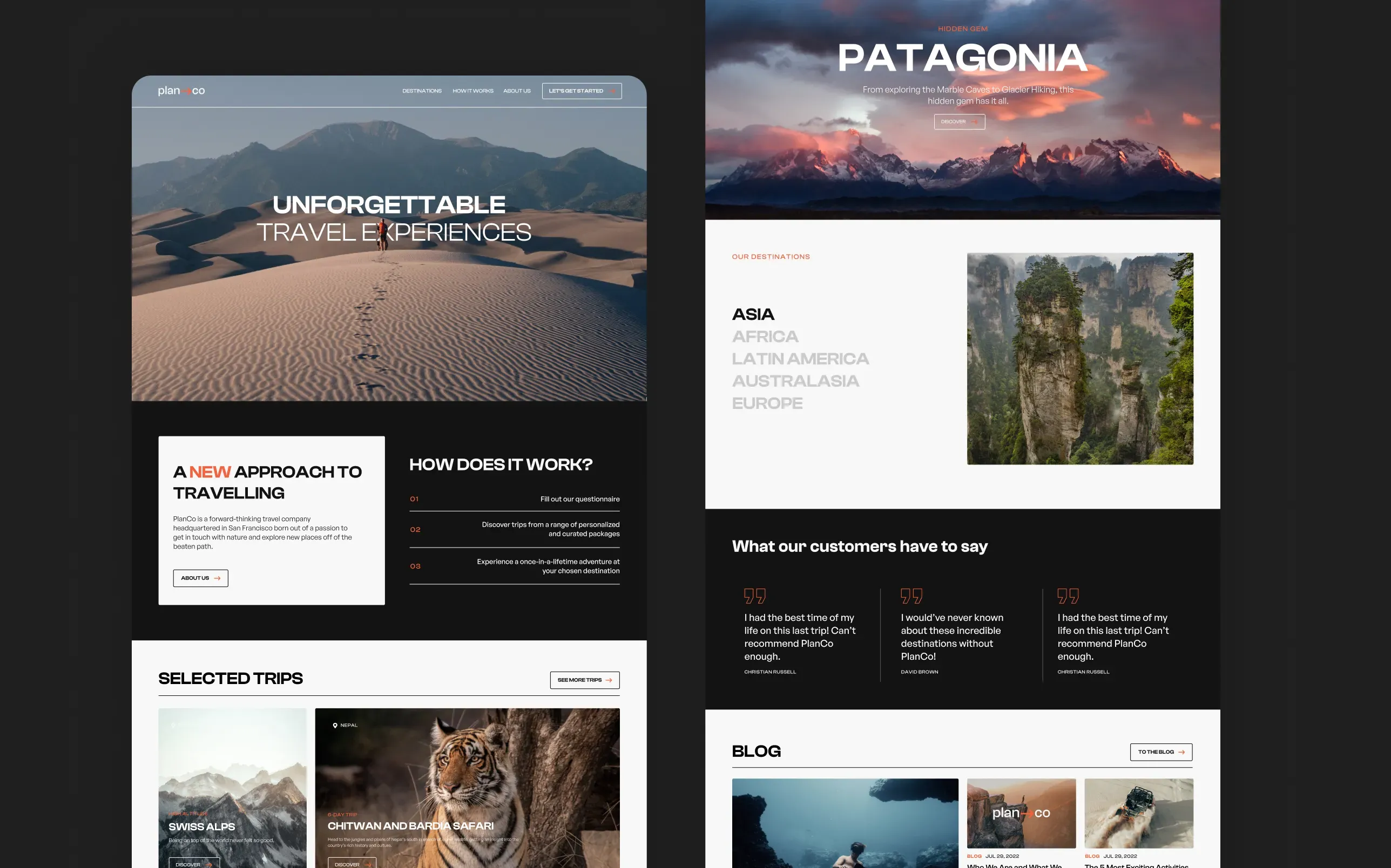 PlanCo Flux Academy contest website design